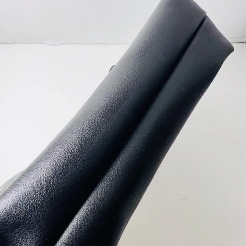 Steve Madden solid black makeup pouch or clutch